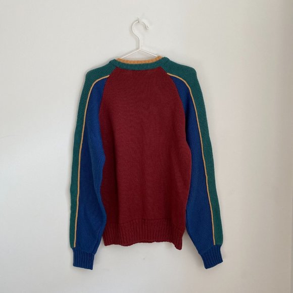 Cacharel Vintage Color Block Wool Sweater - Picture 6 of 6